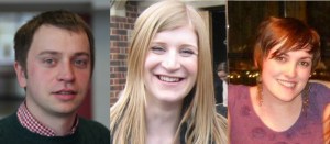 Stephen Bates, Laura Jenkins and Fran Amery