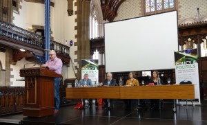 Matt Flinders on the panel of the roundtable