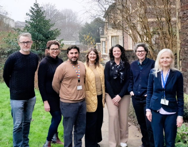 Editorial team of Policy & Politics from left to right: Christopher M. Weible, Allegra Fullerton, Oscar Berglund, Elizabeth Koebele, Kristin Taylor, Claire Dunlop, Sarah Brown